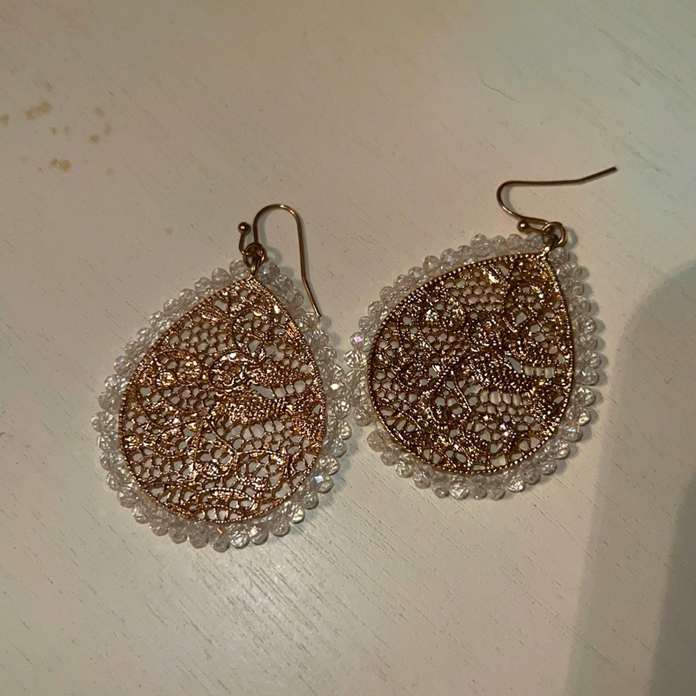 Gold earrings